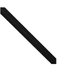Lamówka elastyczna czarna 20 mm 1mb