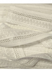 Koronka gipiura bawełniana ecru 45 mm/0,5m