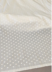 Haft na bawełnie ecru 130cm/0,5m.