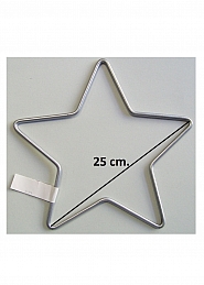 Obręcz gwiazda metalowa do obrabiania 25 cm.