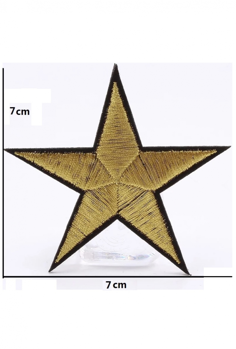 Aplikacja TERMO gwiazda złota 7x7cm