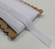 Lamówka elastyczna biała matowa 20mm/1m.