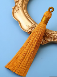 Chwost wiskozowy 8cm złoty 1szt.