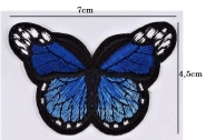 Aplikacja TERMO motyl granatowy 7x4,5cm