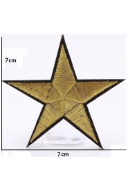 Aplikacja TERMO gwiazda złota 7x7cm