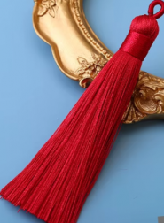 Chwost wiskozowy 8cm czerwone wino 1szt.