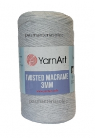 Sznurek YarnArt – Twisted Macrame 3mm szary 756