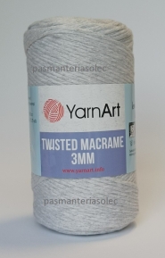 Sznurek YarnArt – Twisted Macrame 3mm szary 756