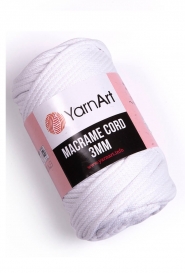 Sznurek YarnArt –  Macrame Cord 3mm biały 751