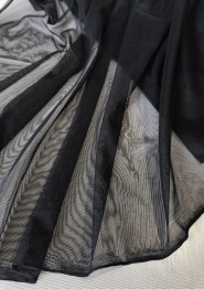 Tiul czarny gładki tkanina 160cm/0,5m.