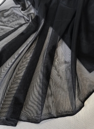 Tiul czarny gładki tkanina 160cm/0,5m.