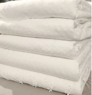 Haft na bawełnie ecru 130cm/0,5m.